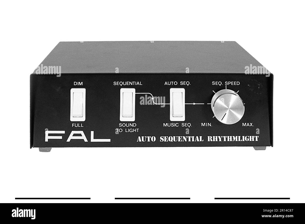 FAL,Auto Sequential Rhythmlight,Sound to Light,Disco,Band,Dicotheque,Lighting Equipment,Archive,circa 1980,Photo by BaxWalker Stock Photo