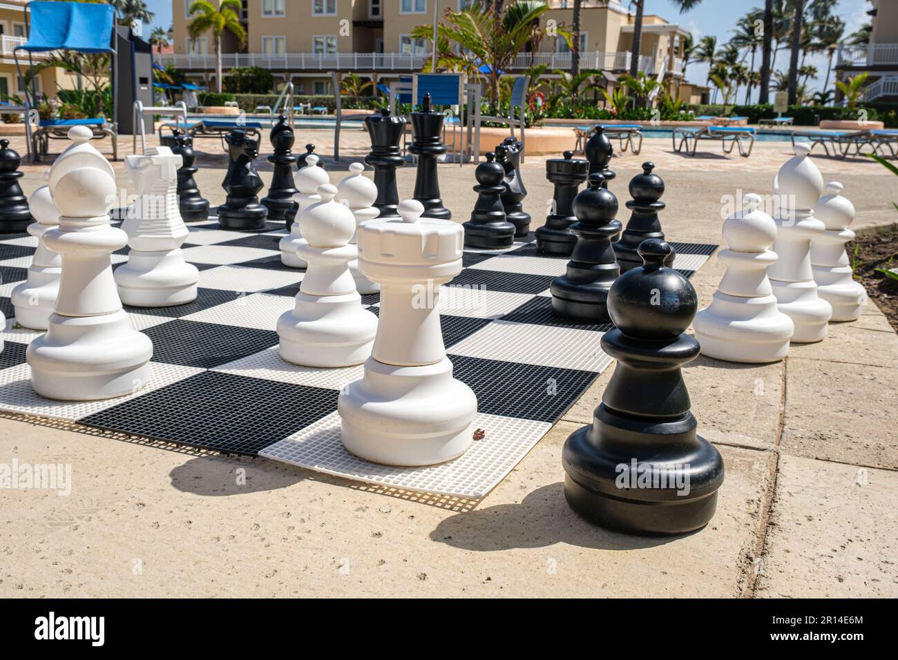 Giant chess board at hotel Blue Water  Beautiful islands, Blue water,  Giant chess