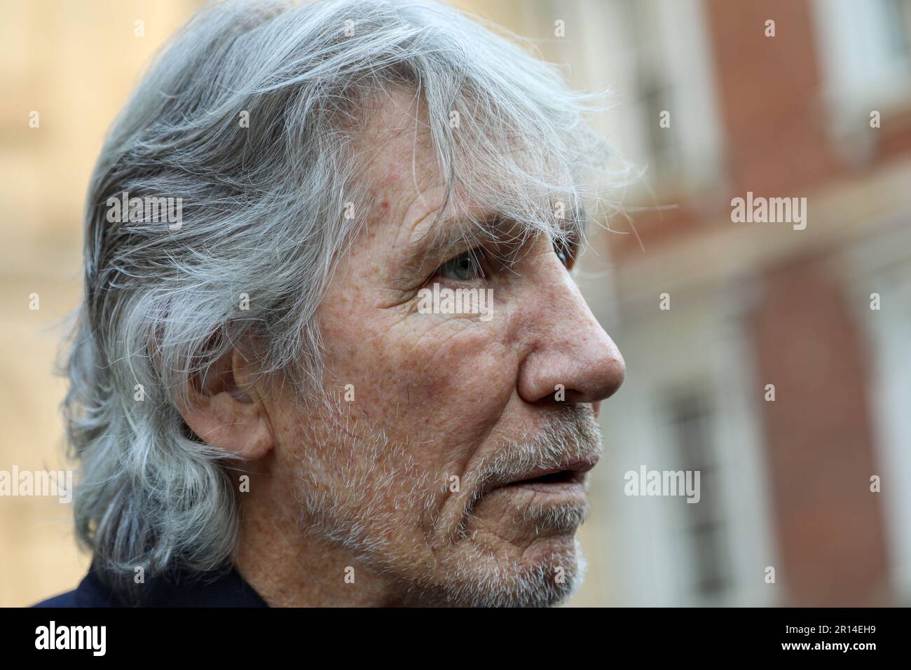 Roger Waters, an English musician who co-founded the hugely successful prog-rock group Pink Floyd, is seen in this 2017 photograph. The singer-songwri Stock Photo