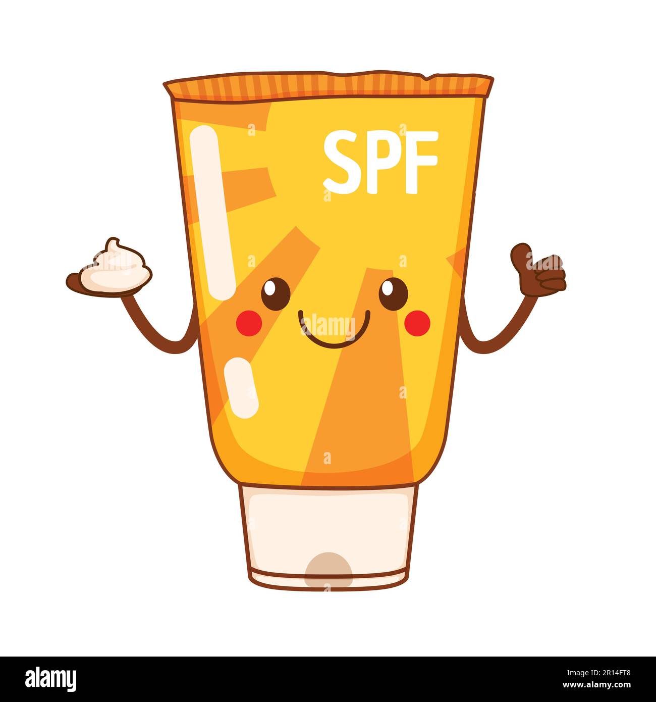cute-funny-sunscreen-tube-holding-cream-in-hand-stock-vector-image