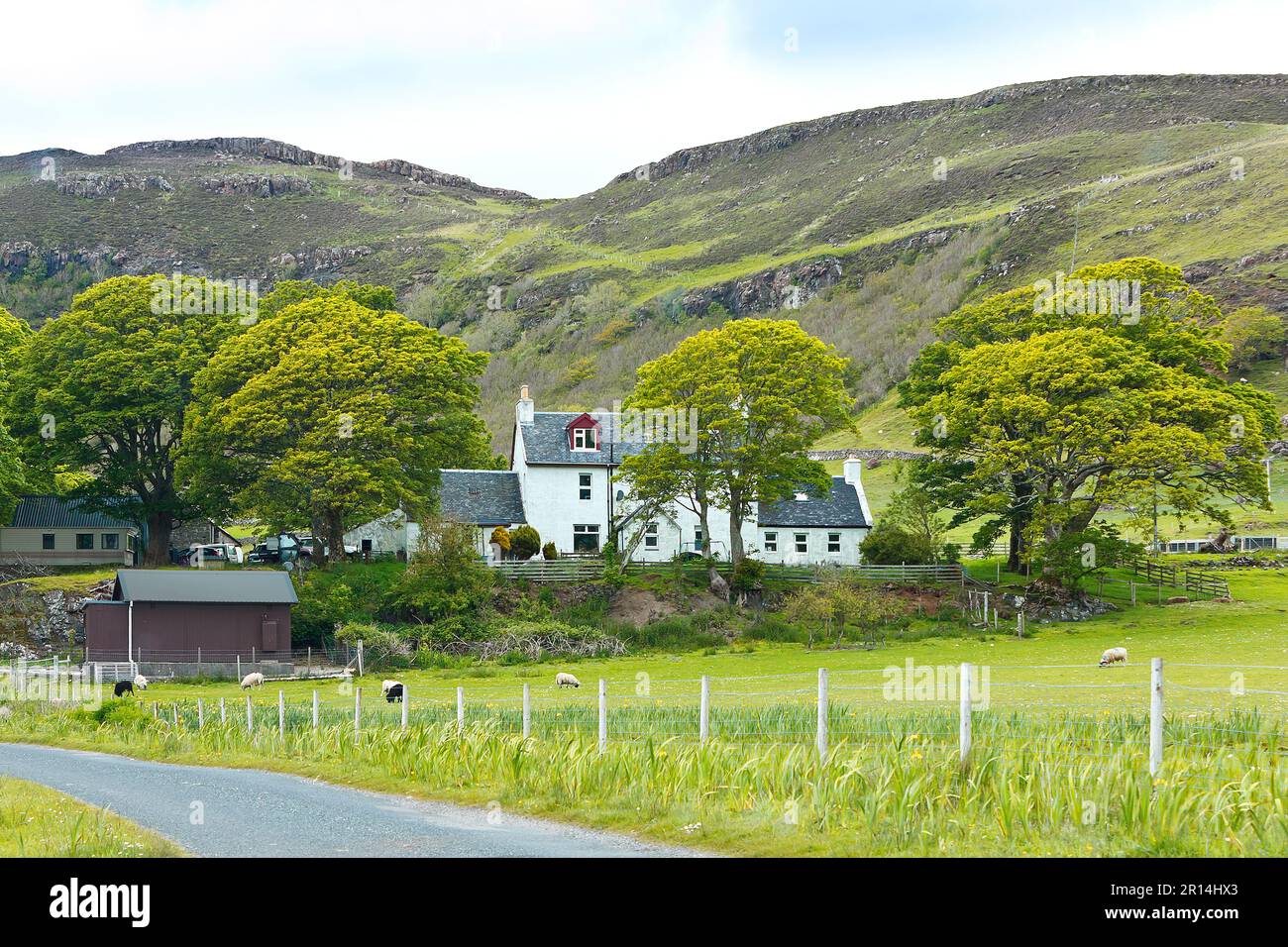 Generic Scottish country farm house, manor house, estate or mansion on