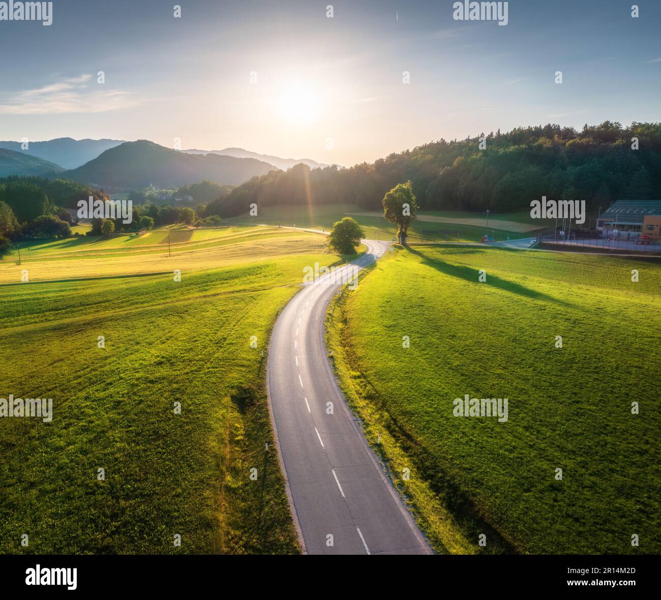 Aerial highway view hi-res stock photography and images - Alamy