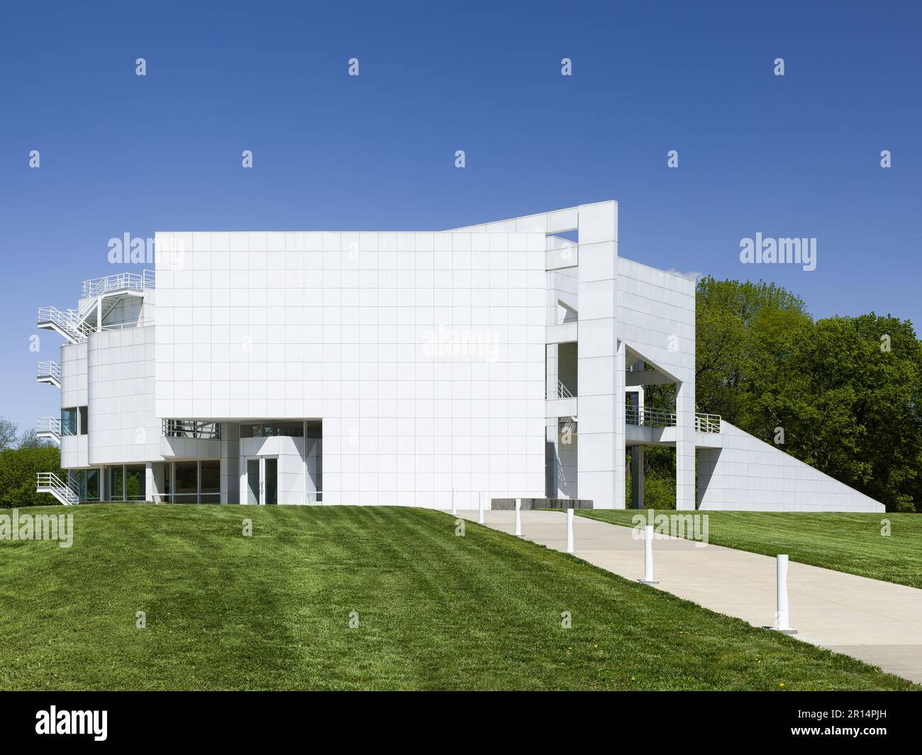 New Harmony Atheneum designed by Richard Meier Stock Photo Alamy
