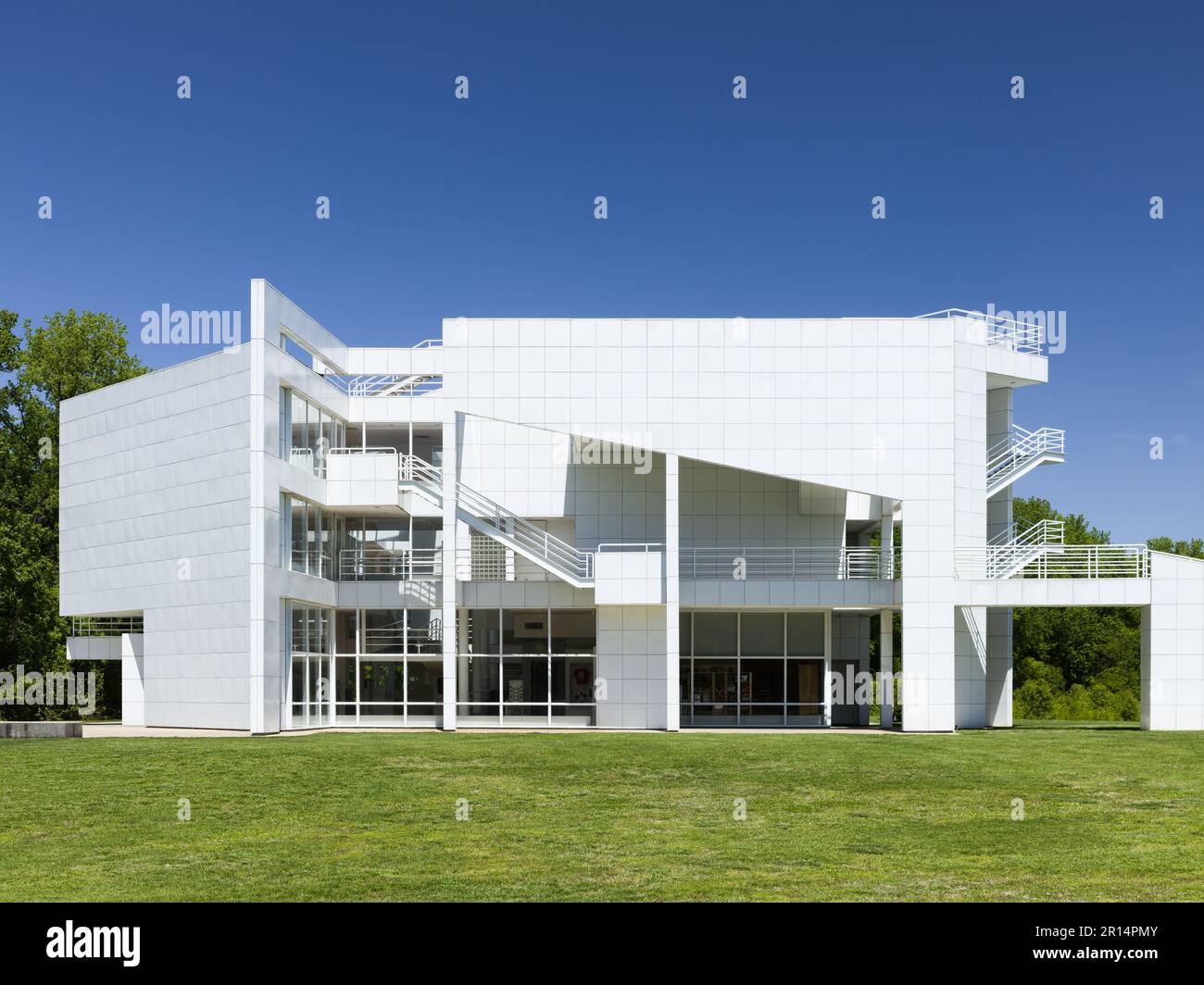 New Harmony Atheneum designed by Richard Meier Stock Photo Alamy
