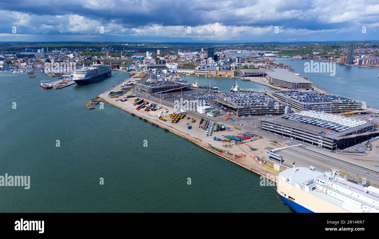 White Star Line dock in the Port of Southampton on the Channel coast in