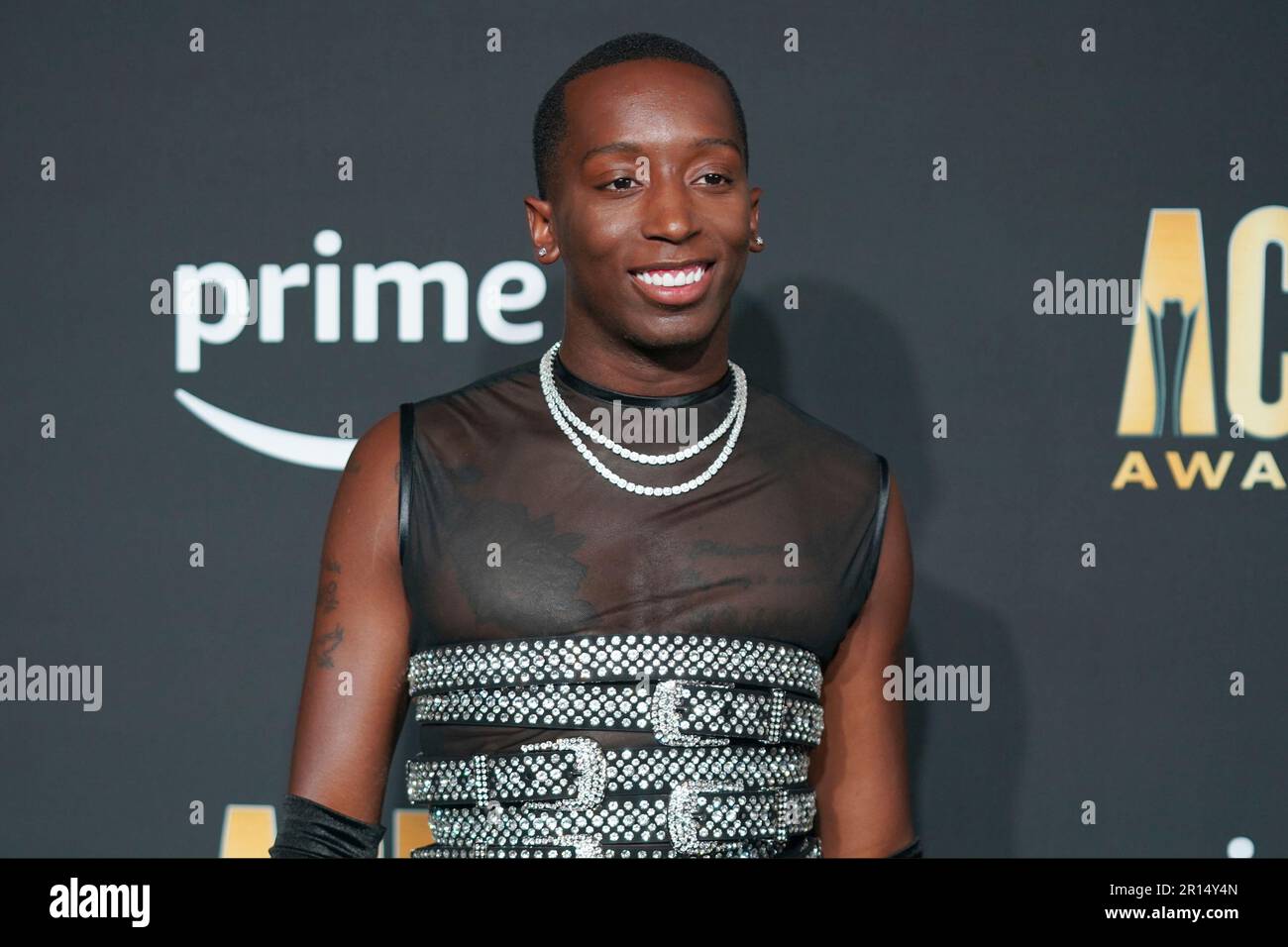 Markell Perry Markell Washington arrives at the 58th annual Academy of Country Music ...