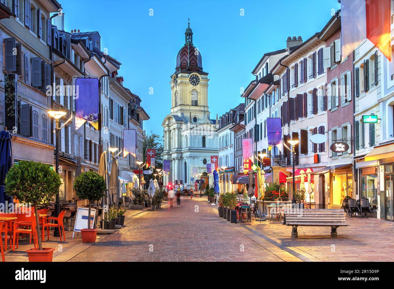 Grand rue pedestrian shopping street hi-res stock photography and images -  Alamy