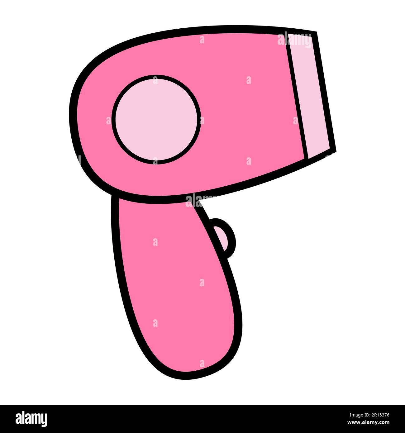 pink-girl-dry-her-hair-stock-vector-images-alamy