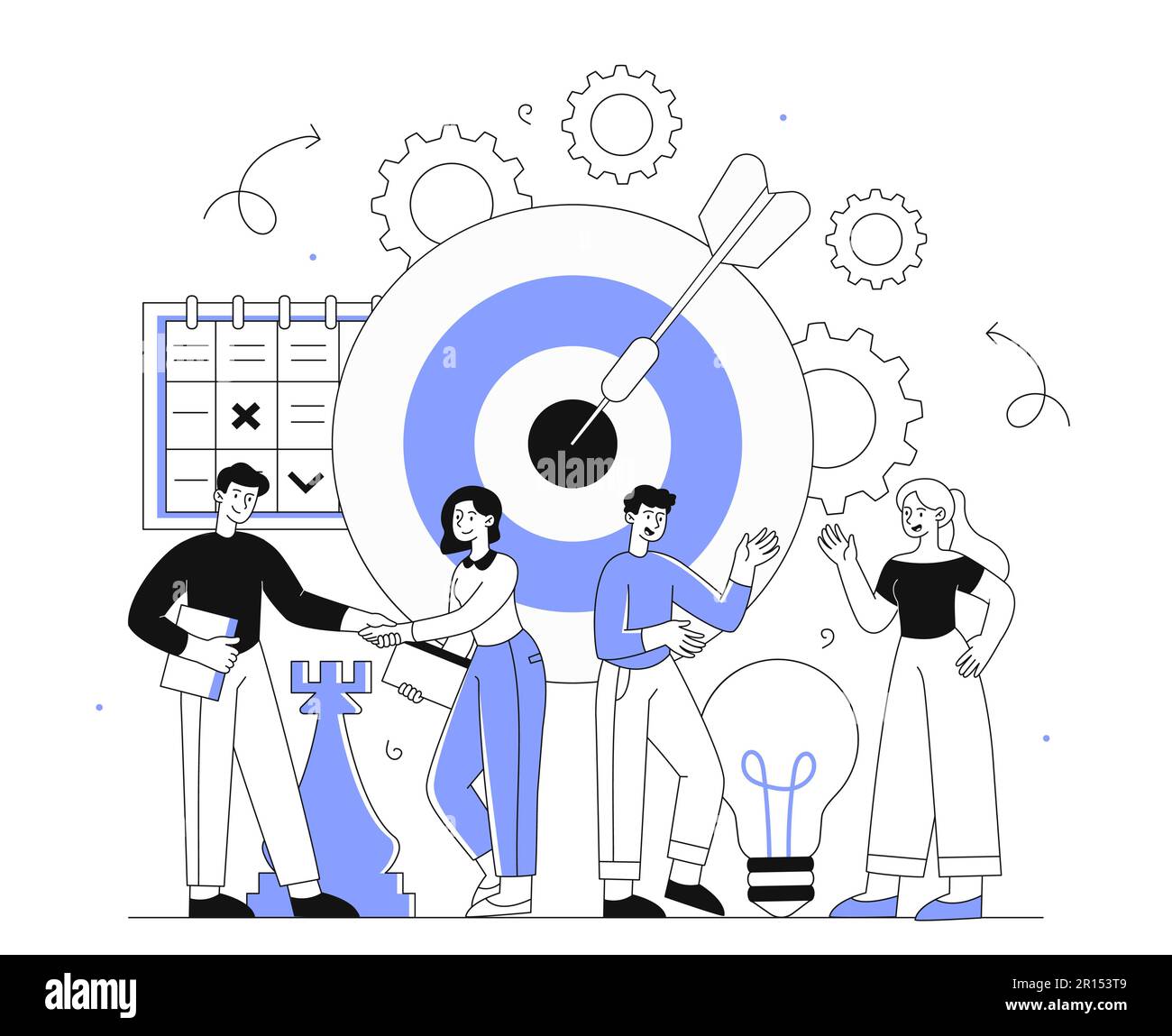 Business strategy concept Stock Vector