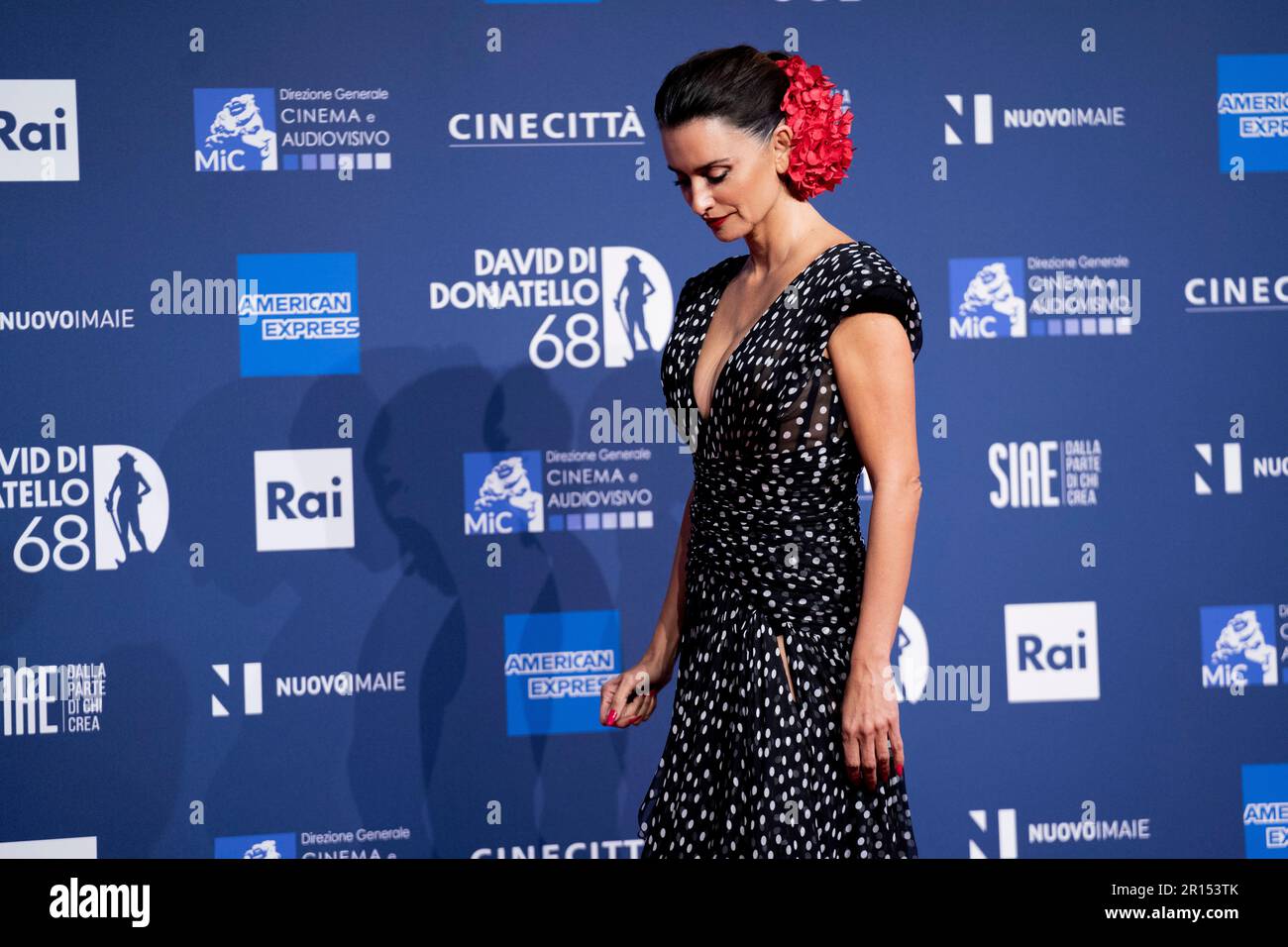 Rome, Italy, 10th May 2023, Penelope Cruz attends the 68th David di