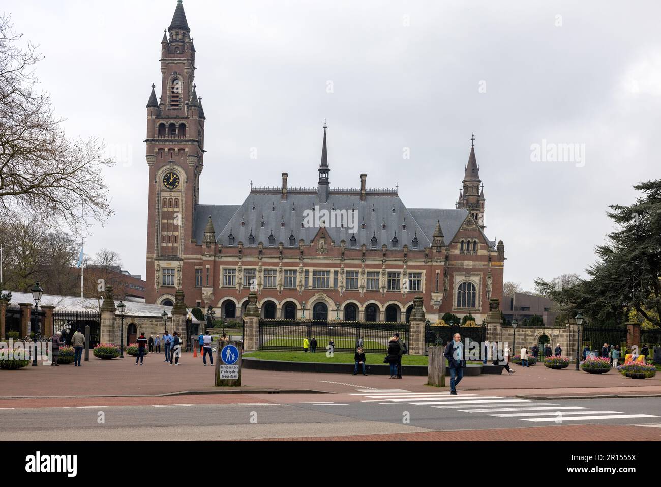 The Hague, Netherlands - April 17, 2023: Peace Palace in The Hague ...