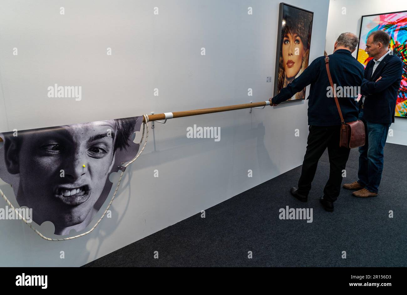 Visitors to Photo London art fair 2023 at Somerset House,London,England