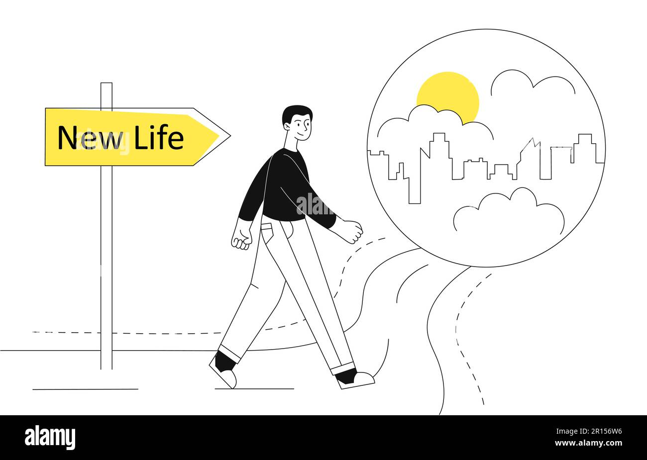 Starts new life concept Stock Vector Image & Art Alamy