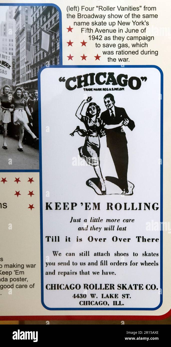 Lincoln, Nebraska, USA. 11th May, 2023. The National Museum of Roller Skating houses the world's