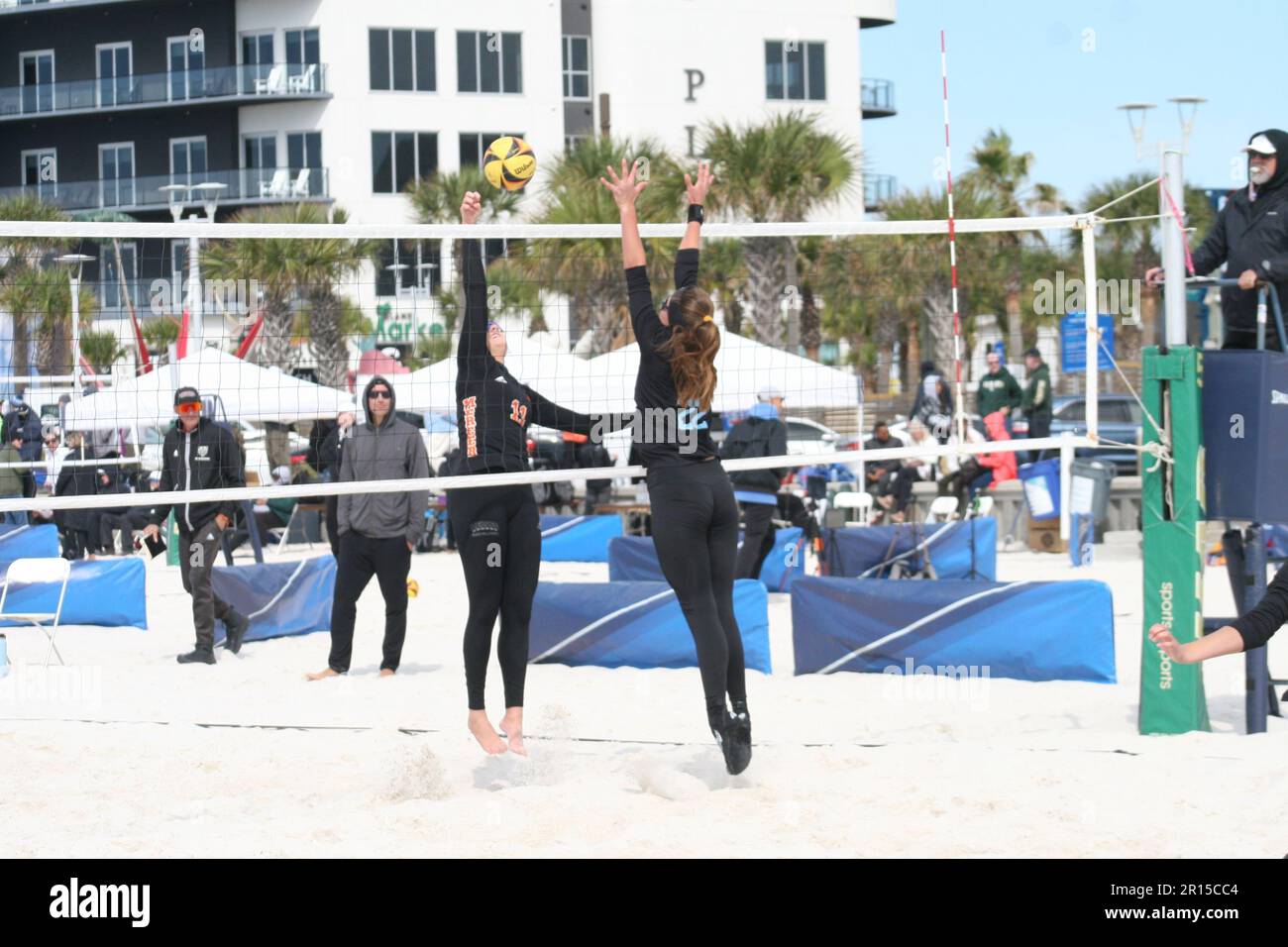 UAB March to May Beach Volleyball Tournament 2023 in Gulf Shores, Alabama, USA. Stock Photo