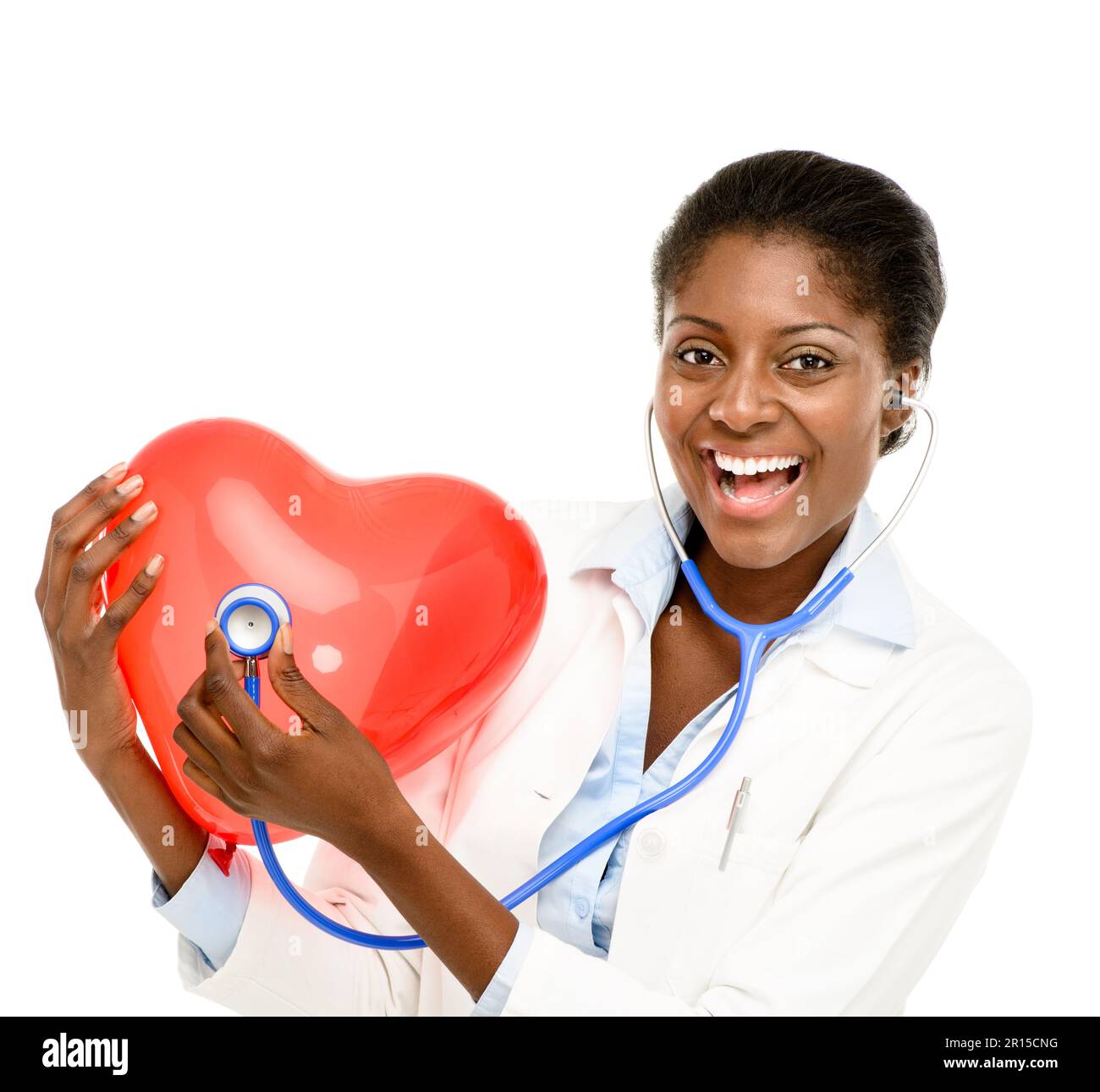 Now thats what a healthy heart sounds like. Studio shot of a confident