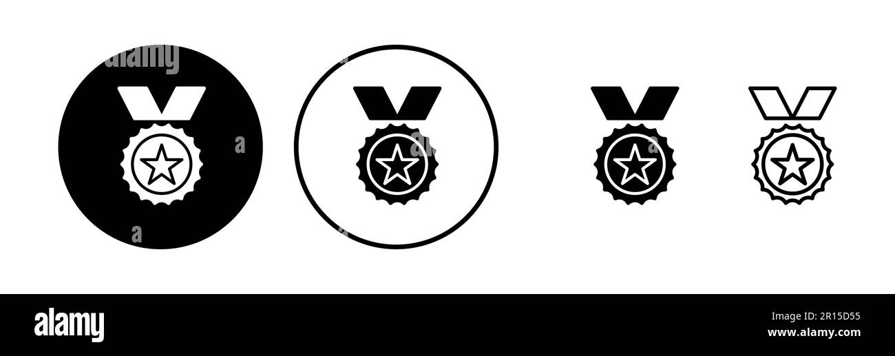 Achieve icon vector. medal icon vector. award. Certificate Stock Vector ...