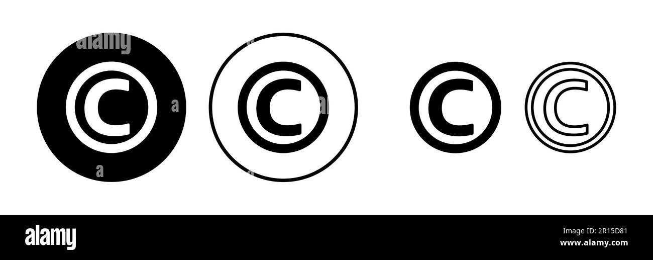 Copyright icon vector. copyright symbol Stock Vector Image & Art Alamy