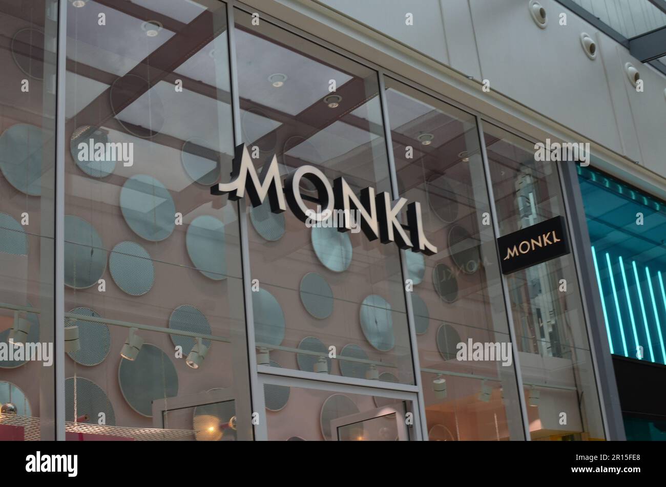 Utrecht, Netherlands July 02, 2022: Monki store in shopping mall Stock Photo