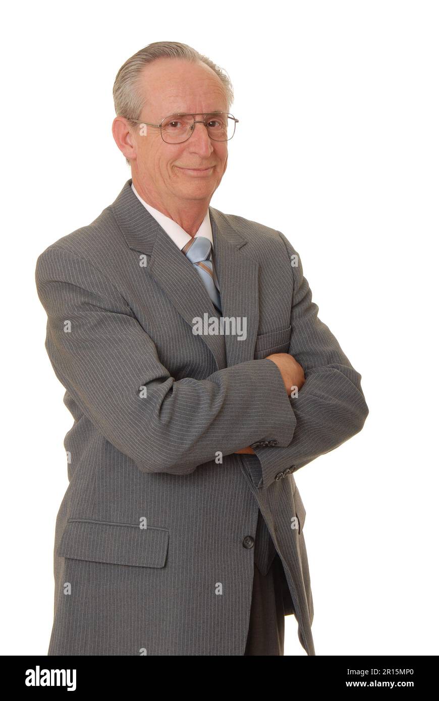 Senior businessman with a rather interesting expression Stock Photo