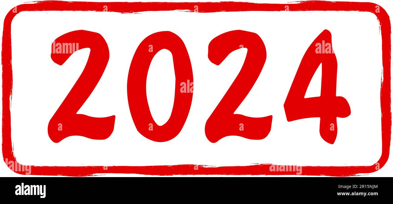 New Year's stamp for the Year of the Dragon, 2025 A.D., Vector