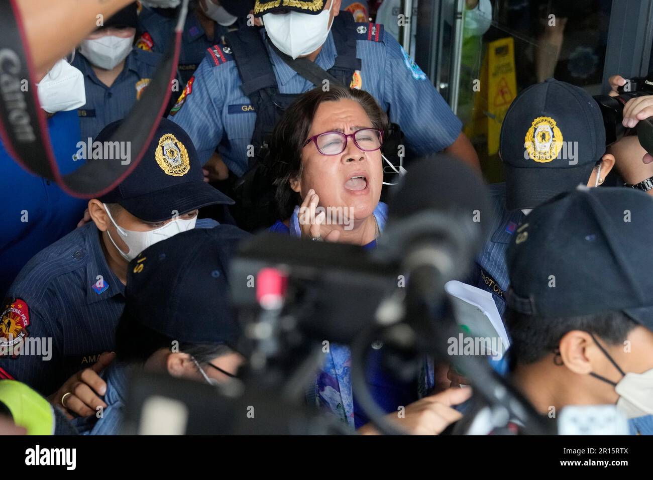 Detained Former Opposition Senator Leila De Lima Center Reacts As She