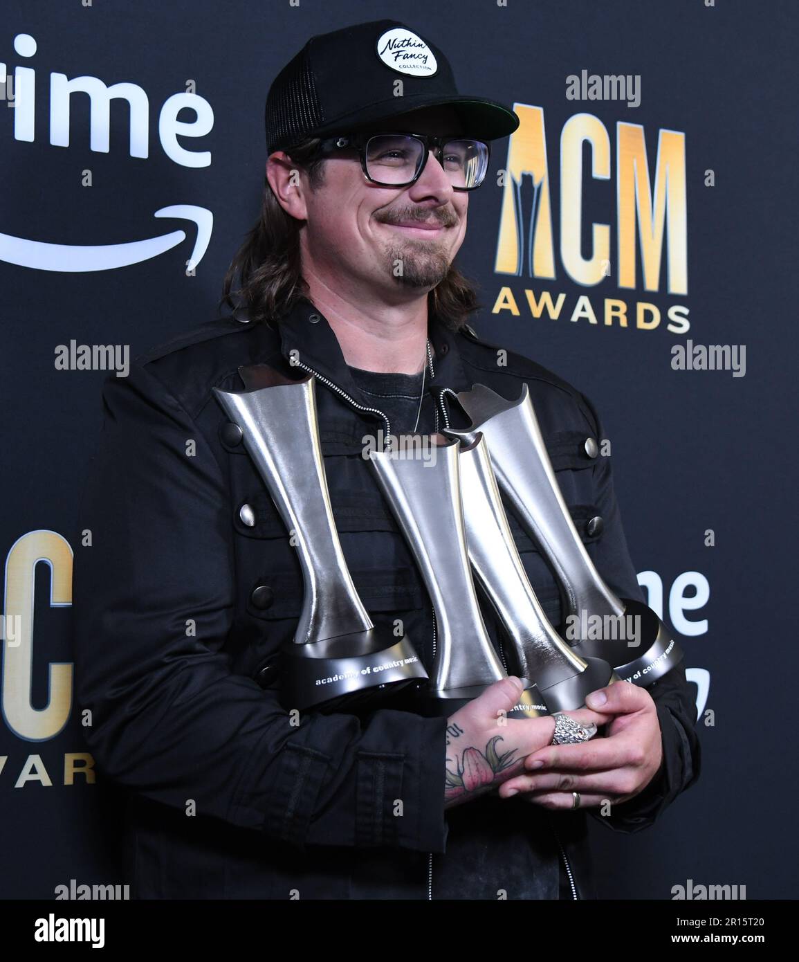 Frisco, United States. 11th May, 2023. HARDY shows off his ACM awards