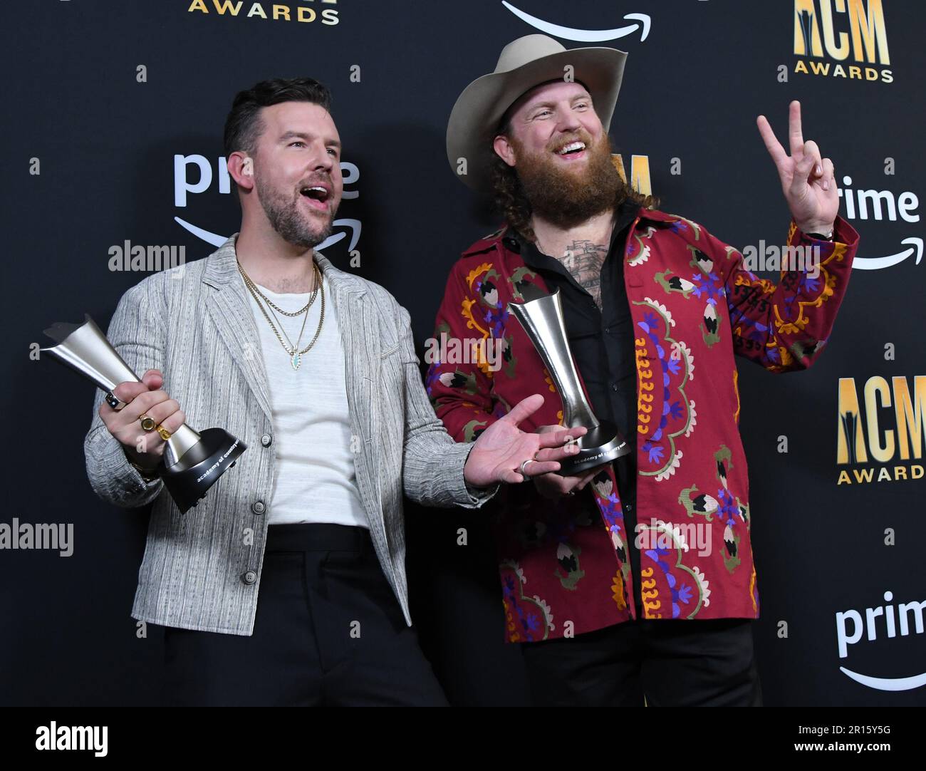 Frisco, United States. 11th May, 2023. Brother Osborne show off thier