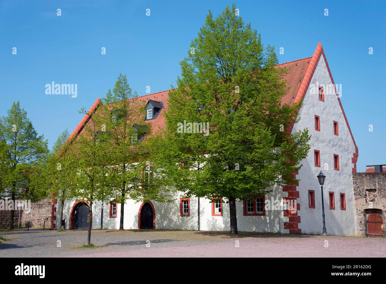 Marstall, Steinheim am Main, Hanau, Hesse, Germany, former horse stable Stock Photo