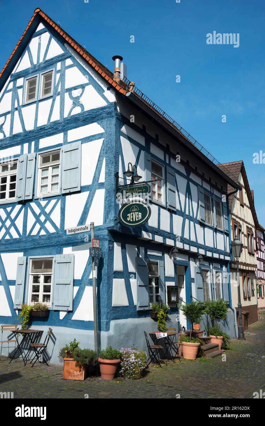 Old town, half-timbered house, Steinheim am Main, Hanau, Hesse, Germany Stock Photo