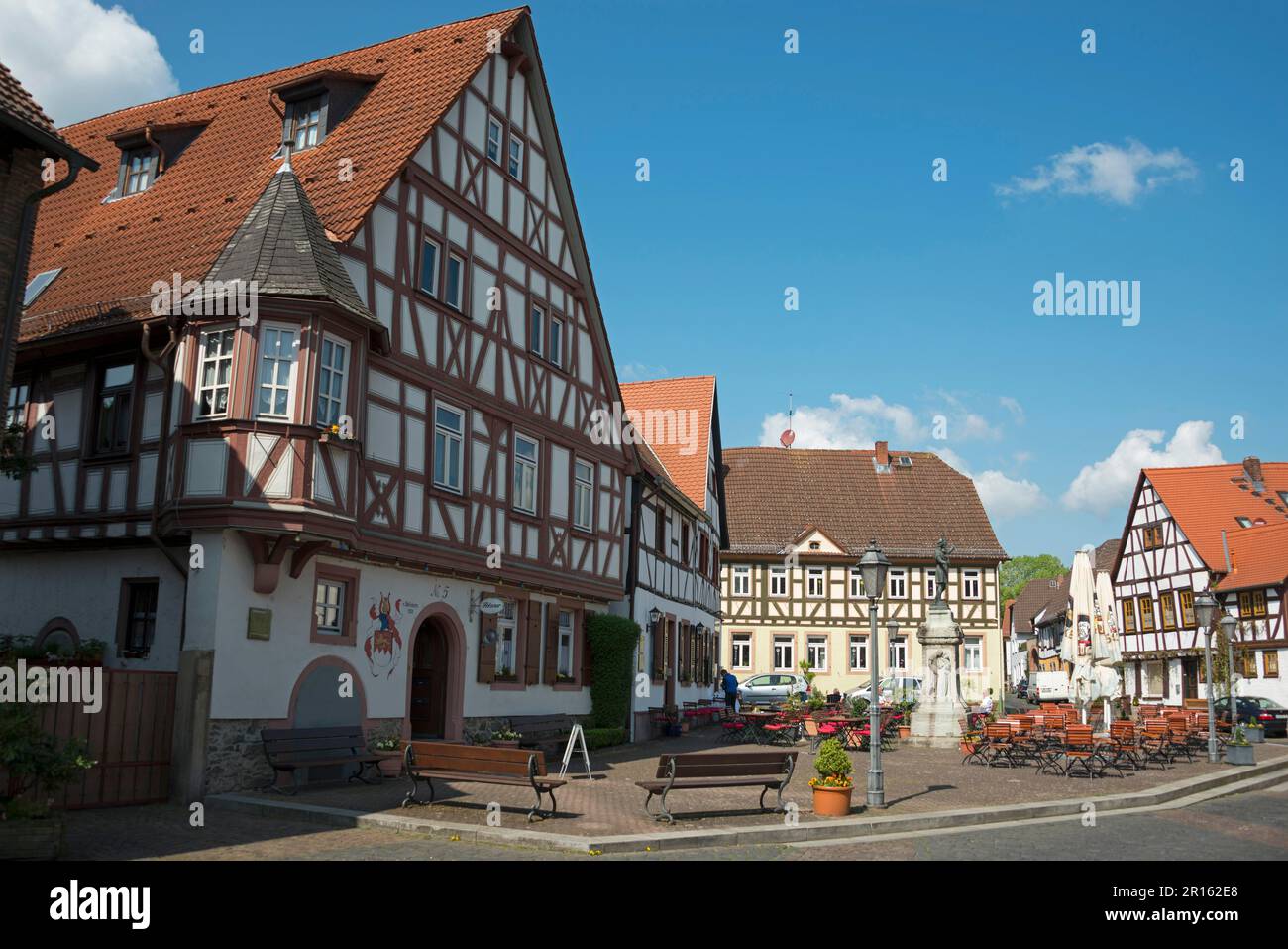 Platz des Friedens, Steinheim am Main, Hanau, Hesse, Germany Stock Photo