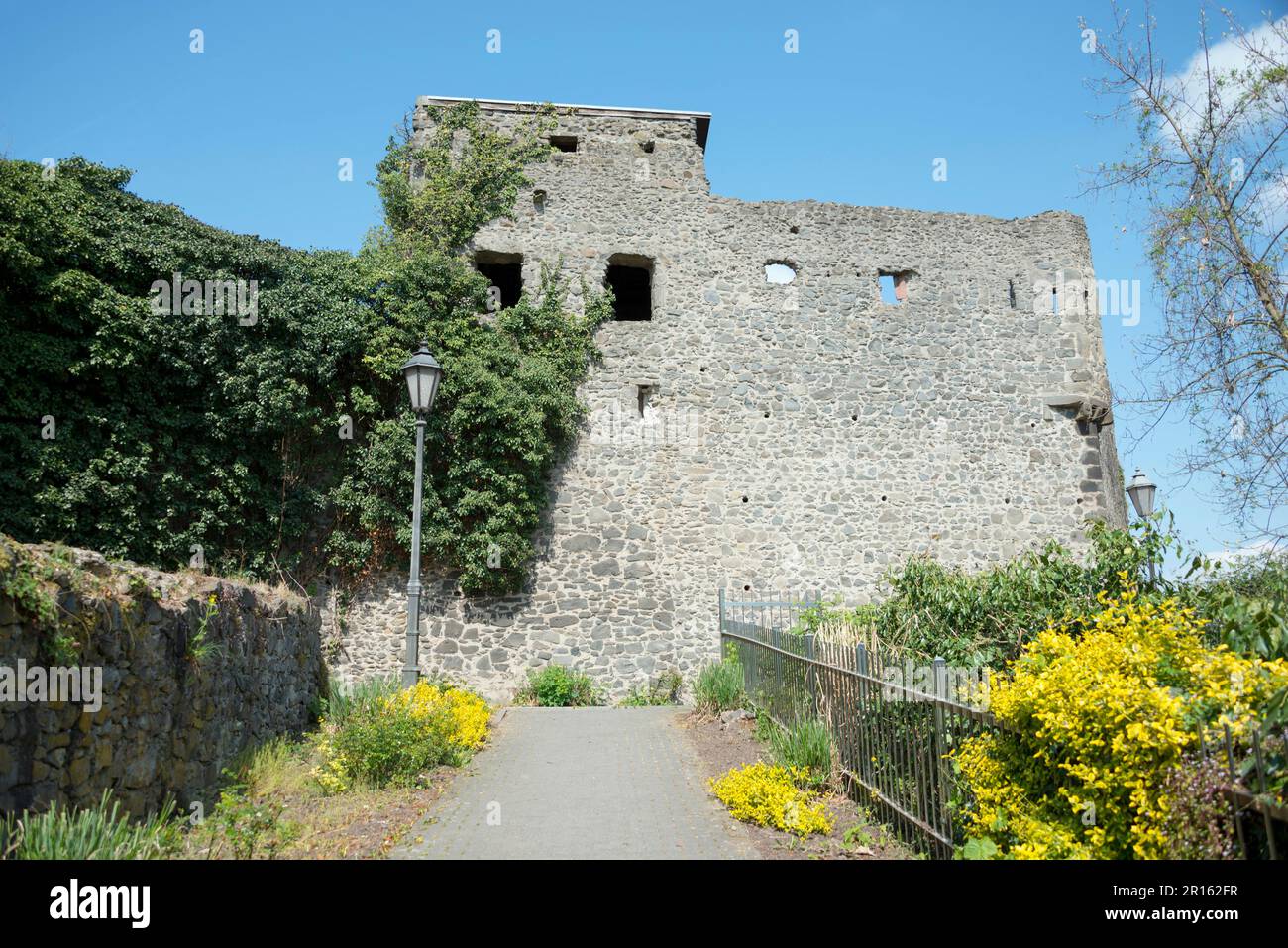 Town Wall, Steinheim am Main, Hanau, Hesse, Germany Stock Photo