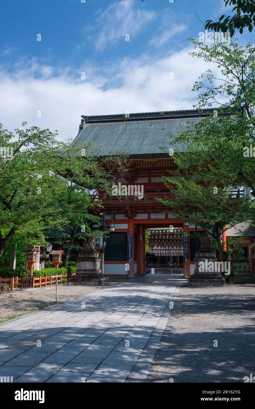 Yasaka Shrine South tower gate Stock Photo