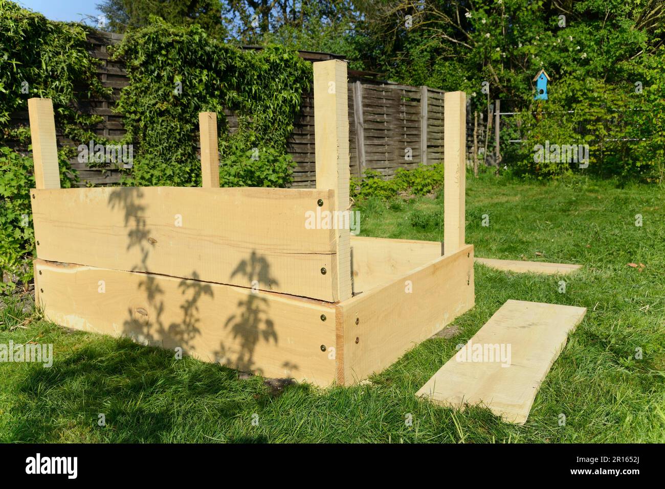 Raised bed construction Stock Photo Alamy