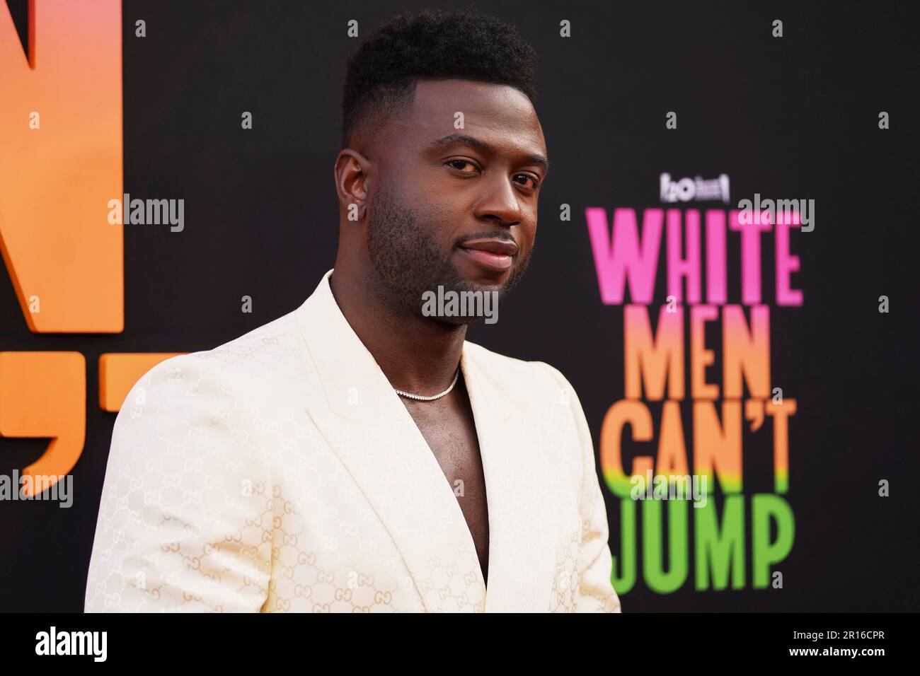 Sinqua Walls arrives for the premiere of "White Men Can't Jump" on