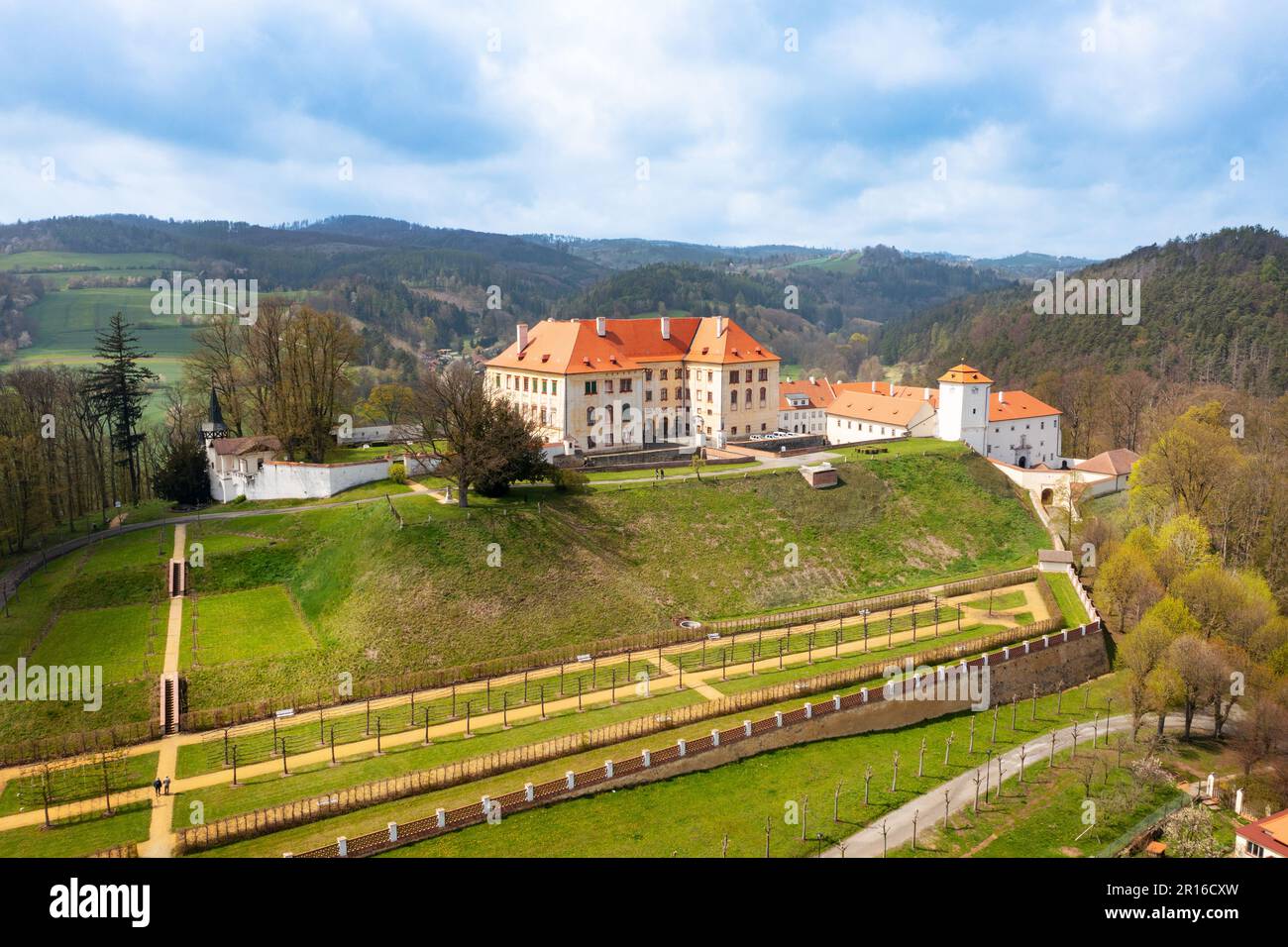 Zámek Kunštát, Jihomoravský kraj, Morava, Ceska republika / castle Kunstat, South Moravia, Czech republic Stock Photo
