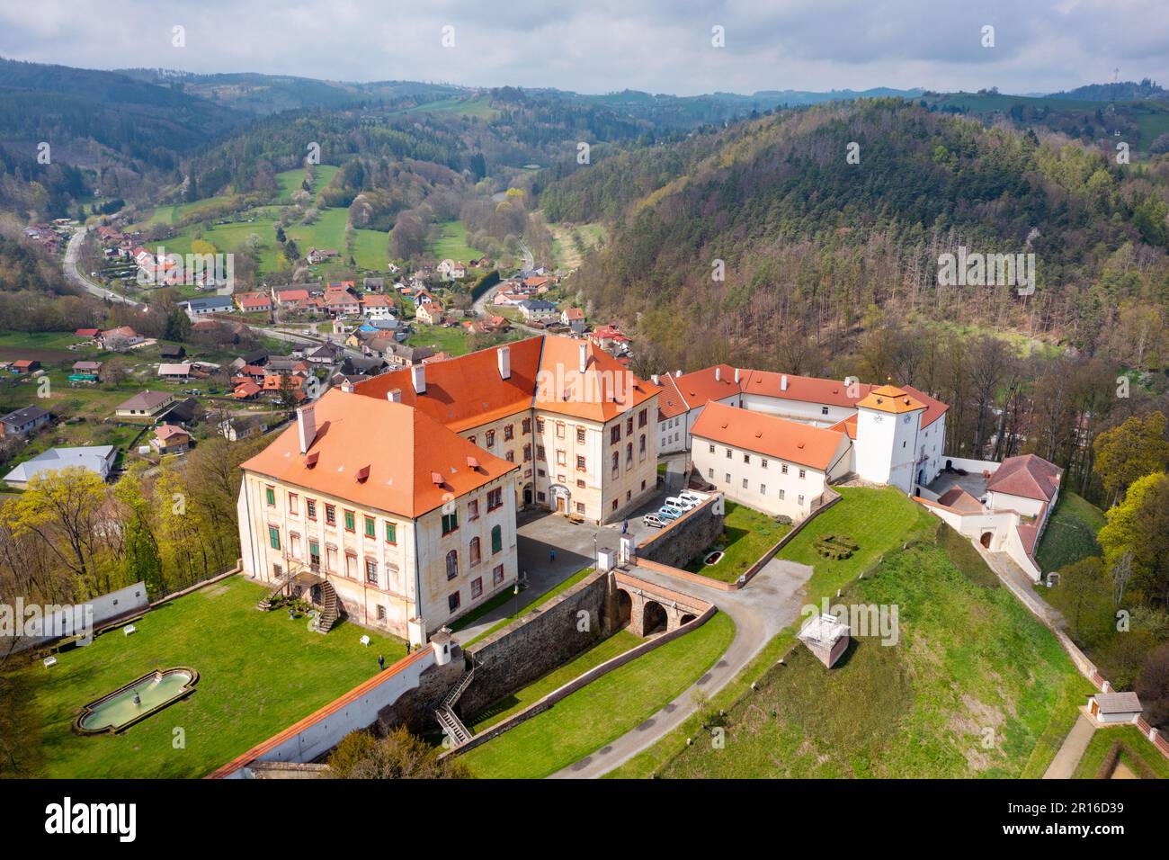 Zámek Kunštát, Jihomoravský kraj, Morava, Ceska republika / castle Kunstat, South Moravia, Czech republic Stock Photo