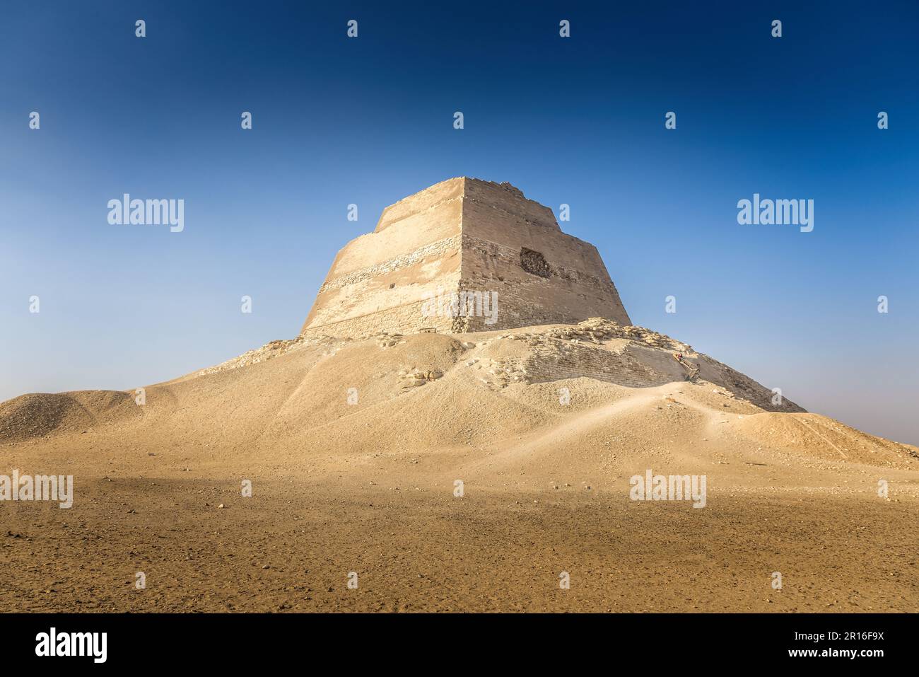 View of the Meidum Pyramid in Egypt Stock Photo - Alamy