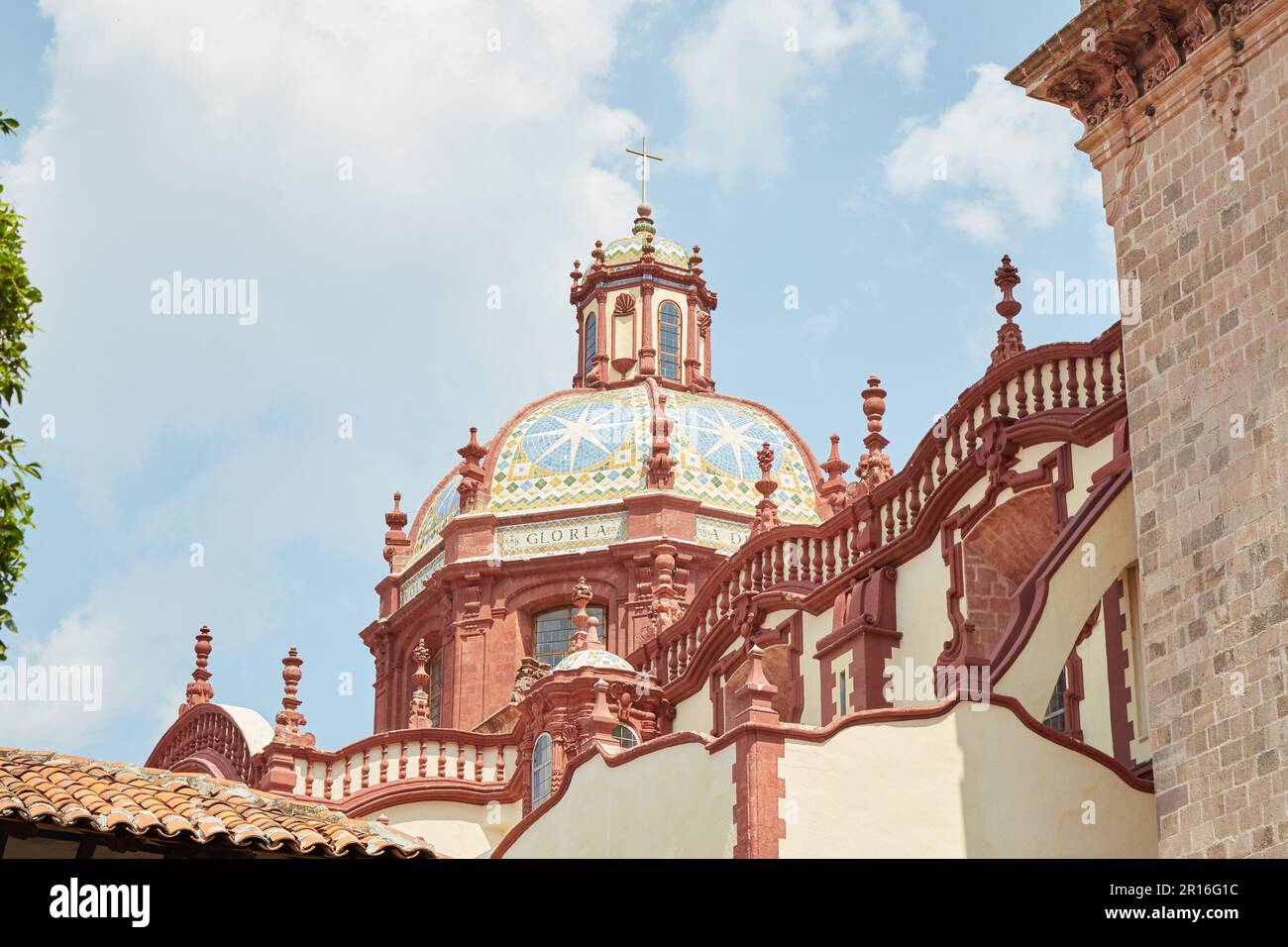 The 18th-century Baroque Church of Santa Prisco in Taxco, Guerrero ...