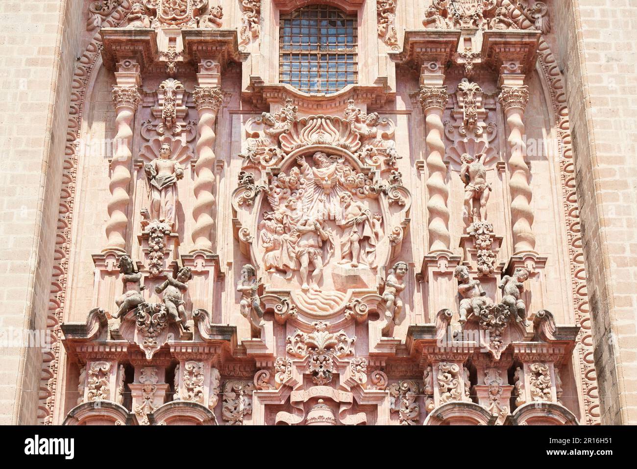 The 18th-century Baroque Church of Santa Prisco in Taxco, Guerrero ...