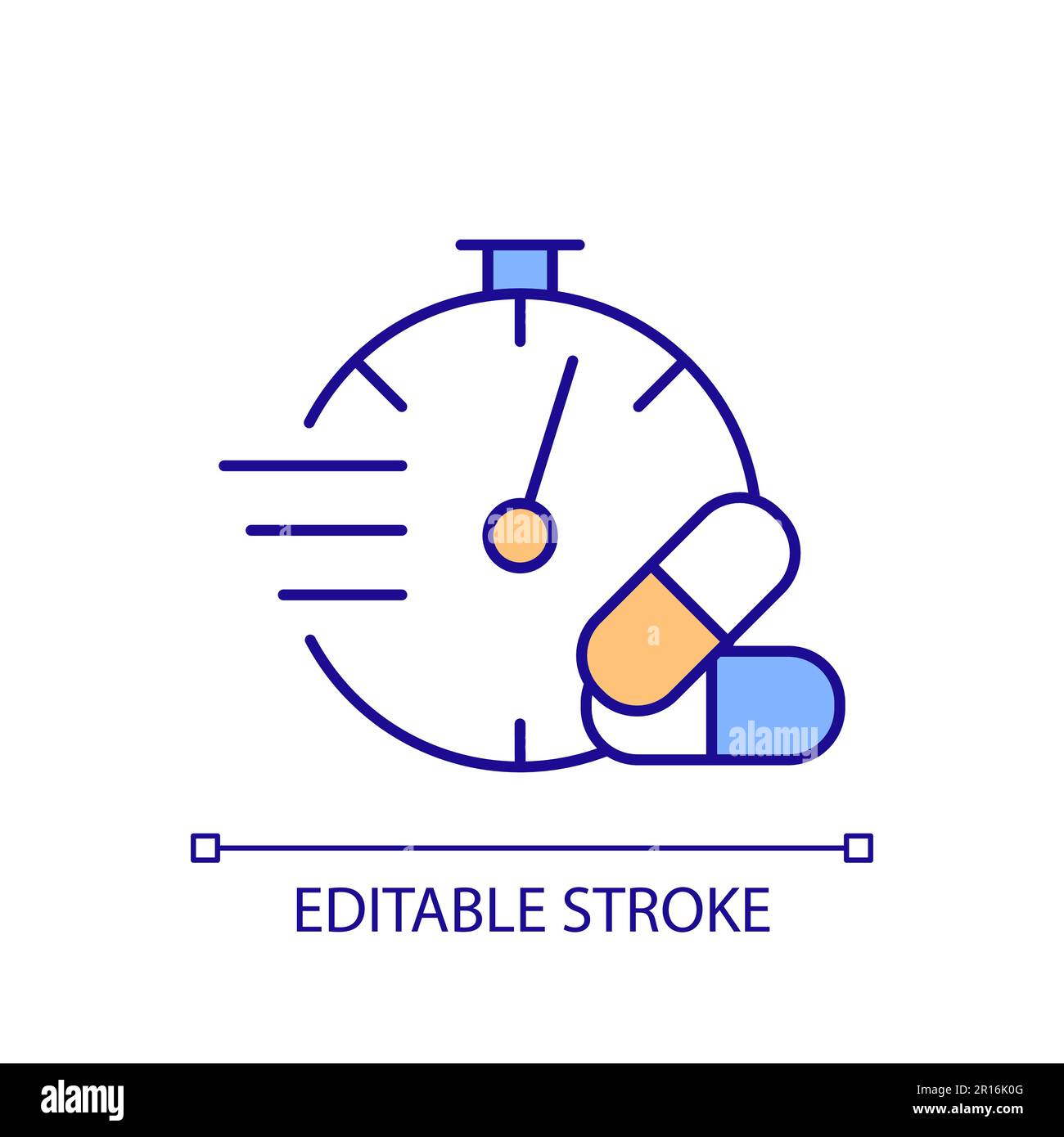 Morning after pill rgb color icon stock vector image art alamy