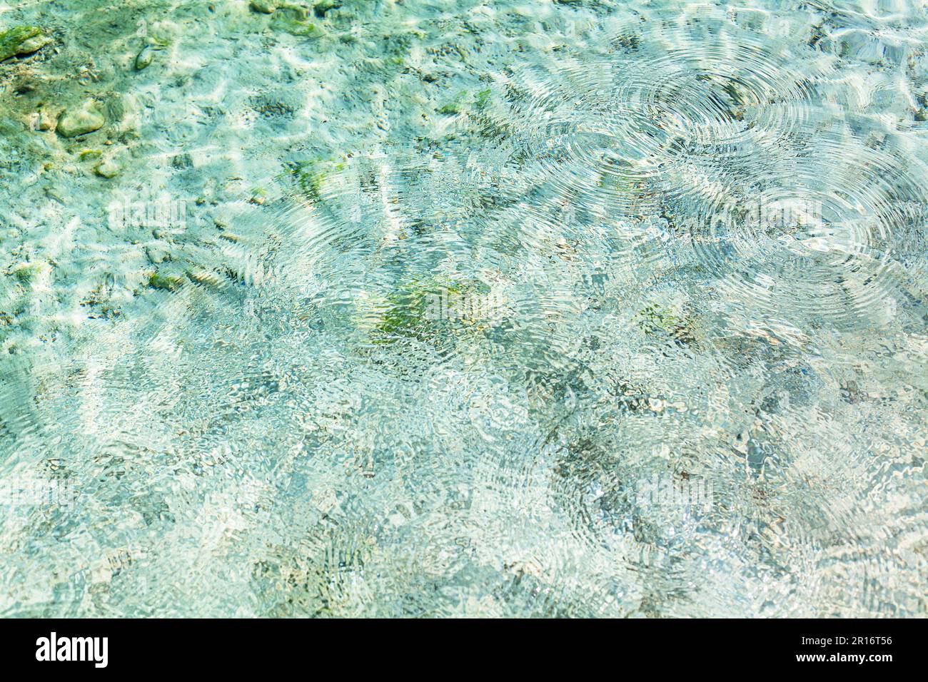 Sea water round waves texture, ripples water surface, concentric rings ...