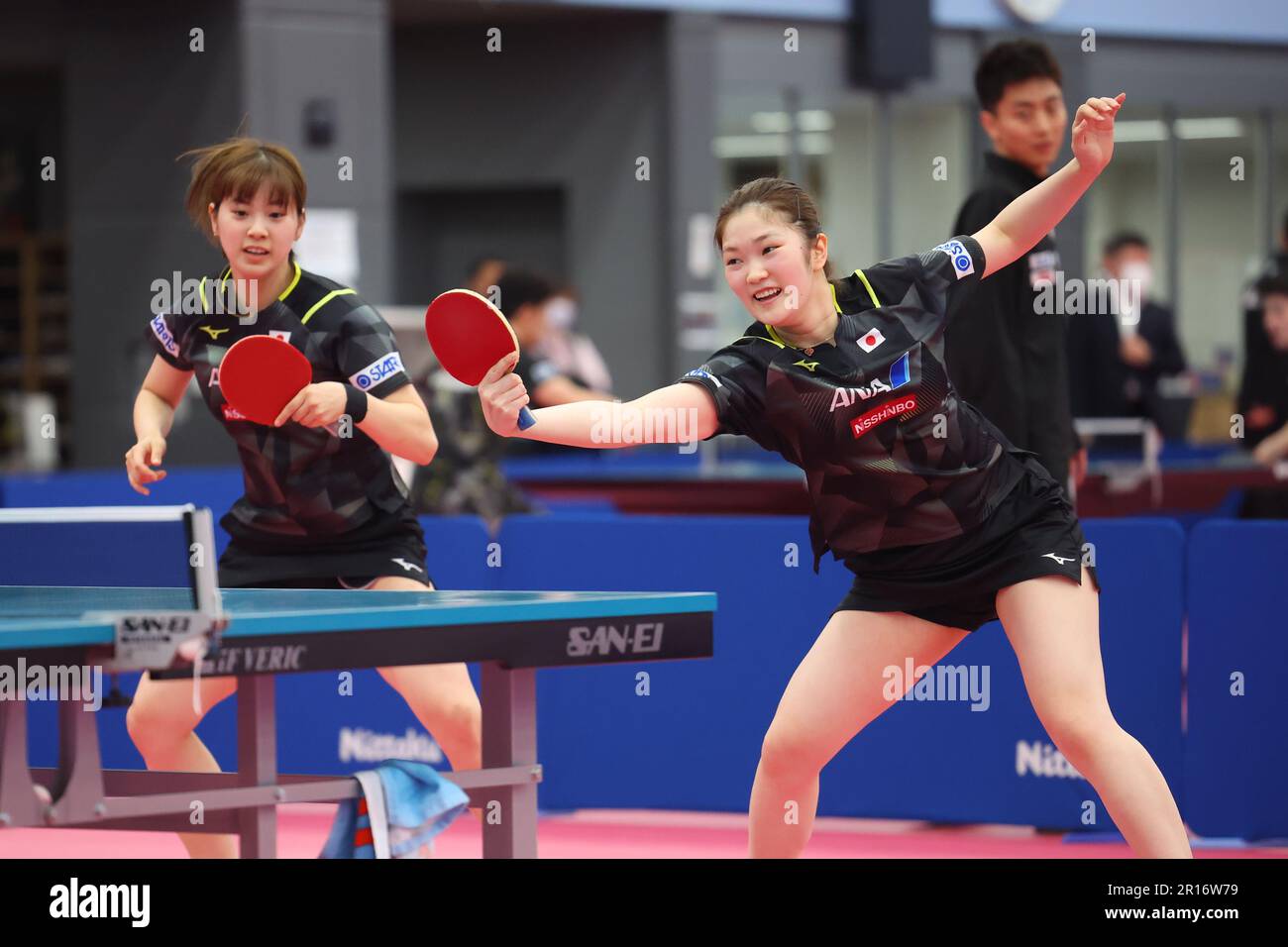 Tokyo, Japan. 12th May, 2023. Miyu Nagasaki & Miyu Kihara Table Tennis