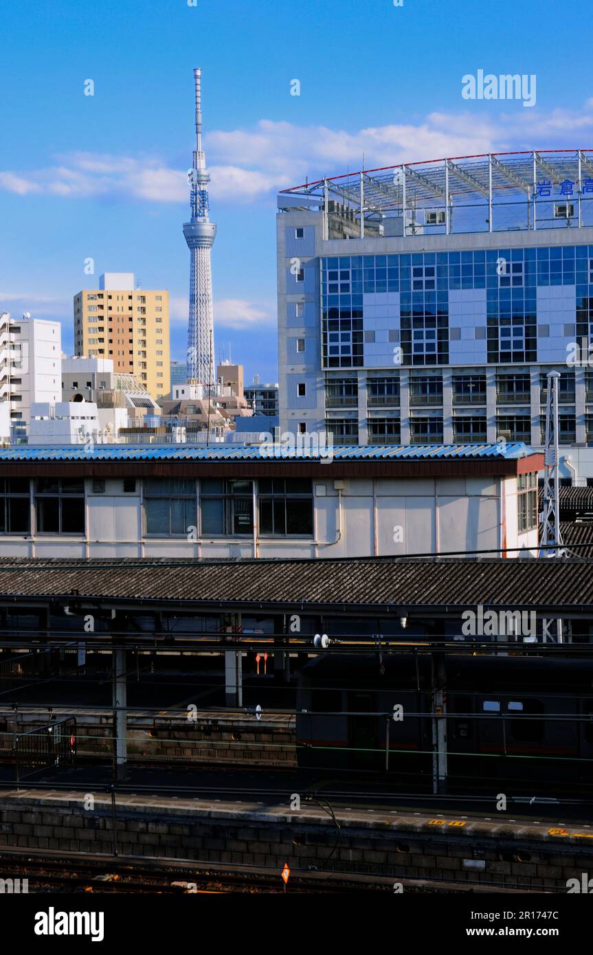 View of Tokyo sky tree view from Ueno Ueno Station Stock Photo - Alamy