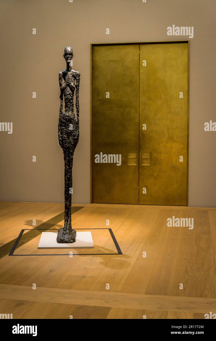Sculpture by Alberto Giacometti, Kunsthaus, Museum of Art, Old Building, Zurich, Switzerland Stock Photo