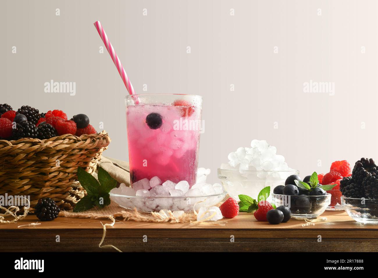 Frozen ice cubes isolated on a kitchen bench Stock Photo - Alamy