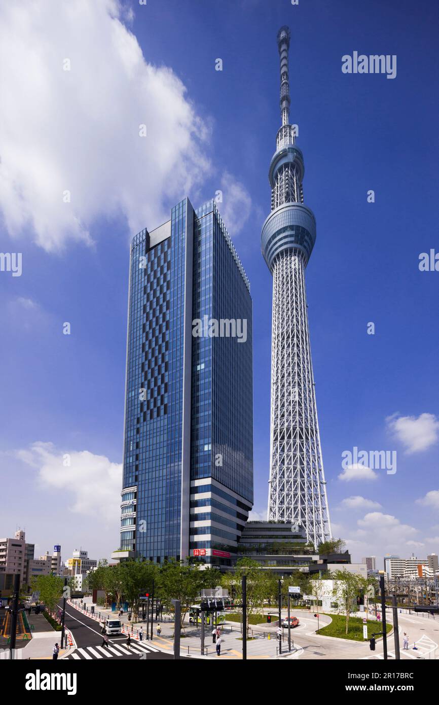 Tokyo SkyTree and Tokyo SkyTree Tower East Stock Photo - Alamy