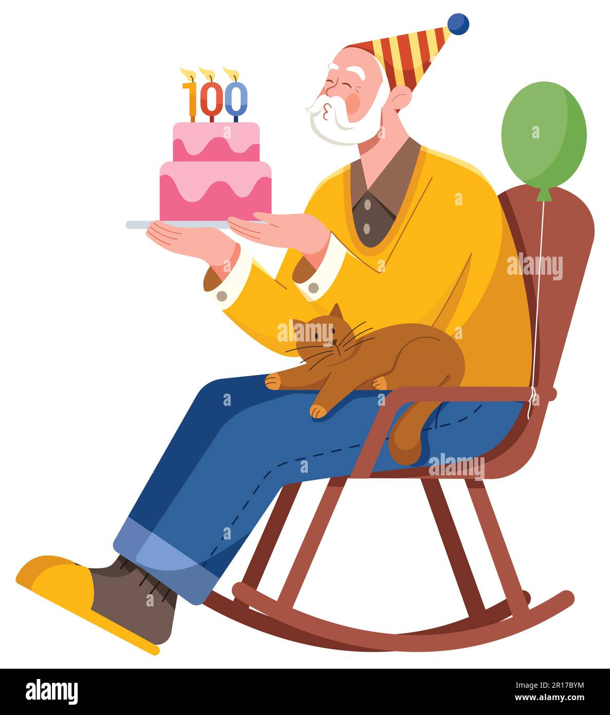 Hundred Years Old Man On White Stock Vector Image Art Alamy hundred-years-old-man-on-white-stock-vector-image-art-alamy