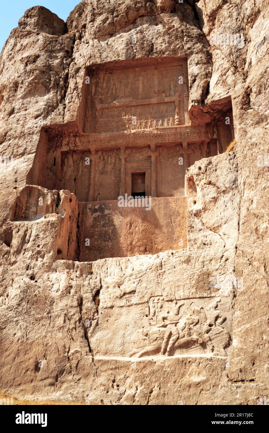 Iran, Naqshe Rostam presumed rock tomb of the Achaemenid King Darius