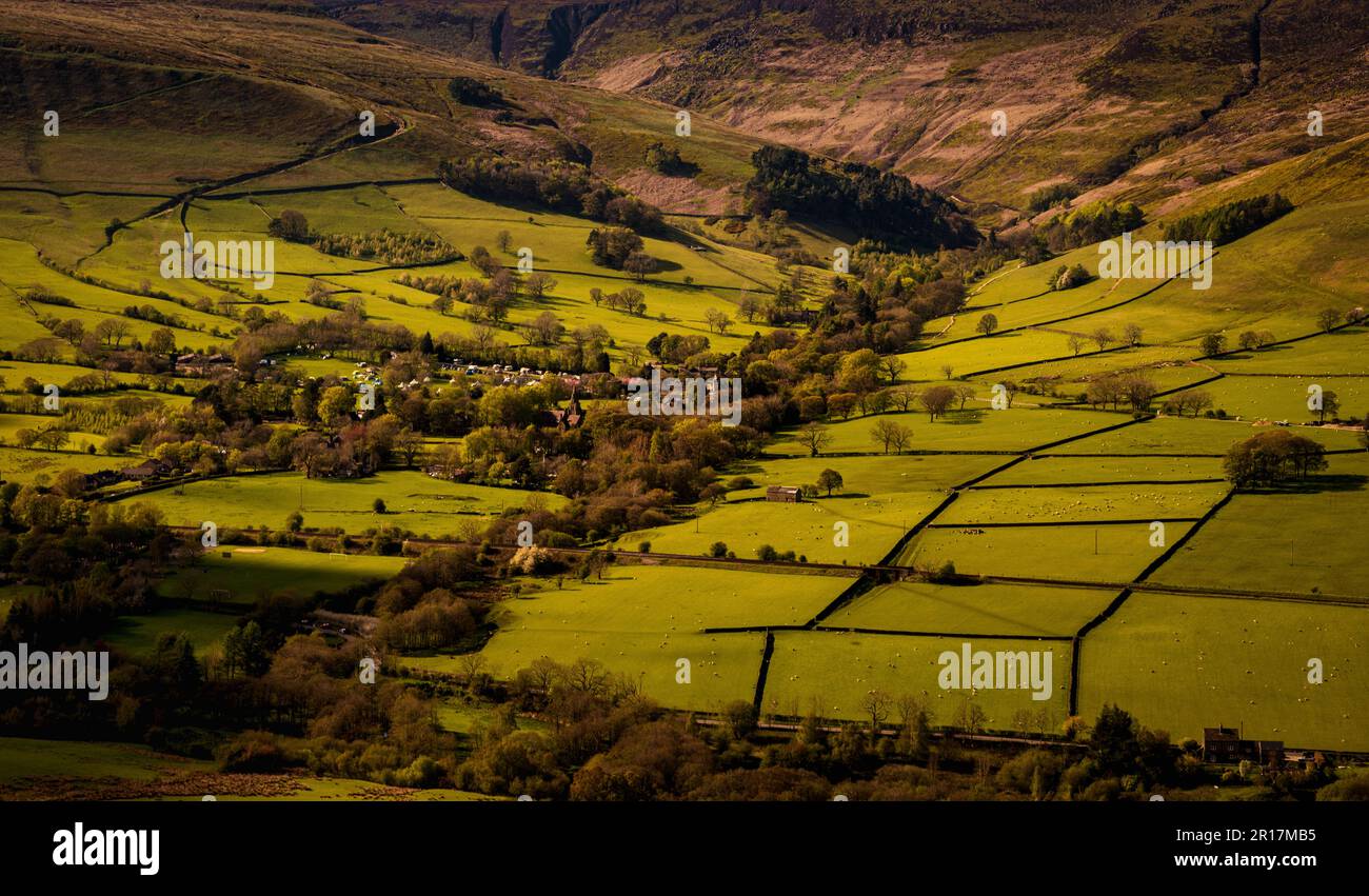 Edale in the English Peak District Stock Photo